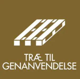 Rent træ til materiale genanvendelse piktogram Indendørstræ piktogram